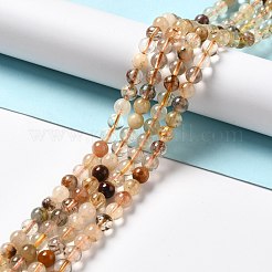 Natural Rutilated Quartz Beads Strands&nbsp;G-B029-B02-02