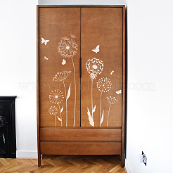 ペット中空アウト図面絵画ステンシル  DIYスクラップブック用  フォトアルバム  花  200~300x200~300mm  8個/セット&nbsp;DIY-WH0394-0217
