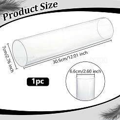 Transparent Acrylic Pipe Rigid Round Tube&nbsp;AJEW-WH0596-115G
