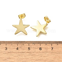Brass Stud Earrings&nbsp;EJEW-B118-03G