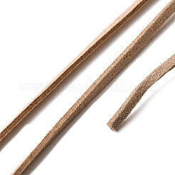 45m フェイクスエードコード  フェイクレース  古いレース  2~2.5x1.5~2mm  約50ヤード（45m）/ロール&nbsp;LW-M003-09