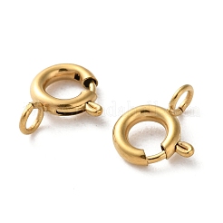 Ion Plating(IP) 304 Stainless Steel Spring Ring Clasps&nbsp;LS-STAS-C114-04B-G