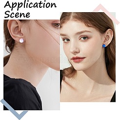 300Pcs 304 Stainless Steel Flat Round Blank Peg Earring Post&nbsp;STAS-SC0007-33A