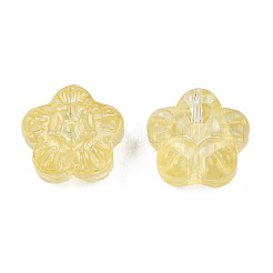 Transparent Spray Painted Glass Beads&nbsp;GLAA-N035-029-C06