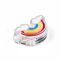 Transparent Acrylic Enamel Beads&nbsp;OACR-N130-026