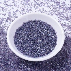 MIYUKIデリカビーズ  シリンダー  日本製シードビーズ  11/0  （db1245)透明光アメジストab  1.3x1.6mm  穴：0.8mm  約10000個/袋  50 G /袋&nbsp;SEED-X0054-DB1245