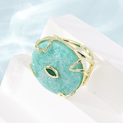 Natural Amazonite Cuff Rings&nbsp;GG-CBA5FCC-02G-06