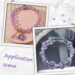 DIY Round Imitation Acrylic Pearl and Glass Beads Jewelry Making Finding Kits&nbsp;DIY-SP0002-78F