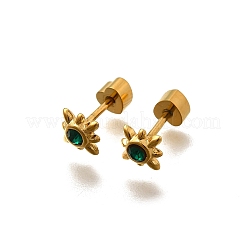 Ion Plating(IP) 304 Stainless Steel Stud Earrings&nbsp;EJEW-A118-16G-01