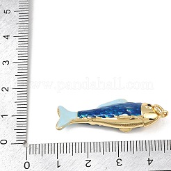 Brass Enamel Pendants&nbsp;KK-L255-03G-B02