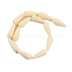 Synthetic Coral Carved Beads Strands&nbsp;X-CORA-C003-09