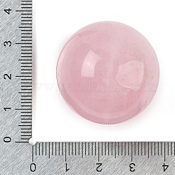 天然ローズクォーツ球状ビーズ  穴なし/ドリルなし  丸いボールビーズ  30~31mm&nbsp;G-I367-05F