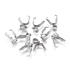 Tarnish Resistant 304 Stainless Steel Ice Pick Pinch Bails&nbsp;X-STAS-Q182-01