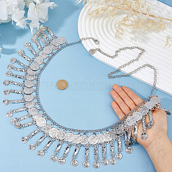 Bohemian Alloy Coin Tassel Waist Chains&nbsp;AJEW-WH0596-933P