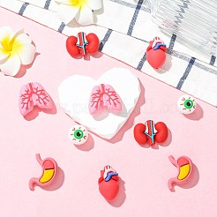 10Pcs 5 Styles Silicone Focal Beads&nbsp;SIL-CJ0003-23