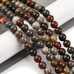 Natural Picture Jasper Beads Strands&nbsp;G-H037-A01-02
