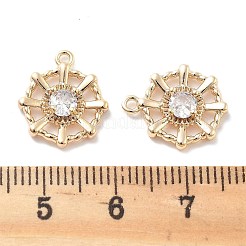 Brass Glass Pendants&nbsp;KK-M102-33G-01