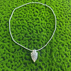 Vintage Alloy Viking Arrow Pendant Necklaces for Men&nbsp;WG6D49D-01