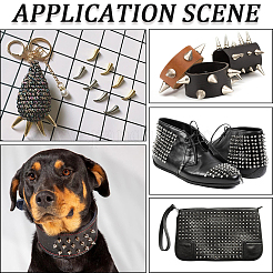 30Pcs Alloy Spikes Screwback Studs&nbsp;FIND-GF0009-56B