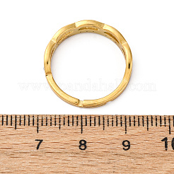 304ステンレススチール、ラインストーンの指輪  イオンプレーティング（ip）  18KGP本金メッキ  4.5mm  usサイズ7 1/4(17.5mm)&nbsp;RJEW-Q020-10G