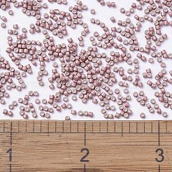 MIYUKIデリカビーズ  シリンダー  日本製シードビーズ  11/0  （db1166)亜鉛メッキマットピンクブラッシュ  1.3x1.6mm  穴：0.8mm  約10000個/袋  50 G /袋&nbsp;SEED-X0054-DB1166
