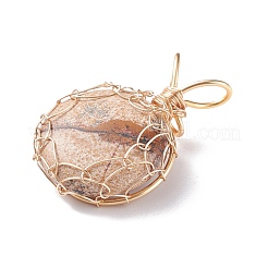 Natural Gemstone Pendants&nbsp;PALLOY-JF01420