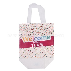 Printed Non-Woven Reusable Folding Wine Bottle Gift Bags with Handle&nbsp;LS-ABAG-C012-04C