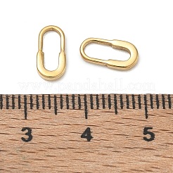 304ステンレススチールチャーム  ピンバッジ  14KGP本金メッキ  10x5x1.5mm  穴：2.8x7.6mm&nbsp;SA-CBA1CA2-05G