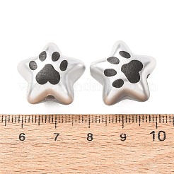 Plating Printed Acrylic Beads&nbsp;AC-CBA655C-07
