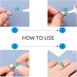 DIY Stainless Steel Finger Ring Making Kits&nbsp;DIY-UN0002-29P