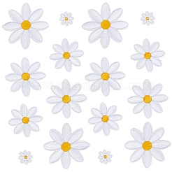 40Pcs 4 Styles Polyester Embroider Thread Iron on/Sew On Patches&nbsp;PATC-CY0001-46
