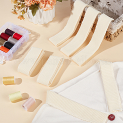 8Pcs Cotton Elastic Ribbing Fabric for Cuffs&nbsp;DIY-BC0017-64E