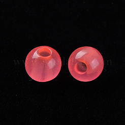 透明なアクリルビーズ  ラウンド  ミックスカラー  6x5mm  穴：1.8mm  約440個/50g&nbsp;X-MACR-S370-I6mm