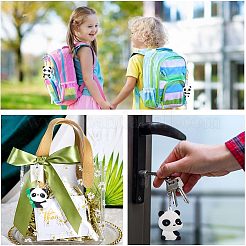 5Pcs 5 Style Silicone Panda Keychain&nbsp;KEYC-NB0001-19