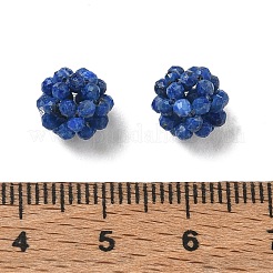 Natural Lapis Lazuli Woven Beads&nbsp;GG-CBA2E9C-F20-01