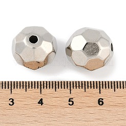 CCBプラスチックビーズ  ラウンド  多面カット  15.5x15mm  穴：2.5mm&nbsp;ALUM-U001-01B-07
