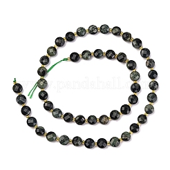 天然カンババジャスパービーズ連売り  シードビーズで  ファセットコインビーズ  フラットラウンド  6~6.5x4mm  穴：1mm  約50個/連  15.35''（39センチメートル）&nbsp;G-K389-B52-01