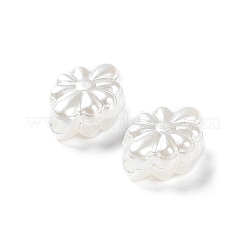 不透明なアクリルビーズ  ライン入り  花  貝殻色  11.5x8.5x4.5mm  穴：1.8mm  約1790個/500g&nbsp;OACR-G016-20B