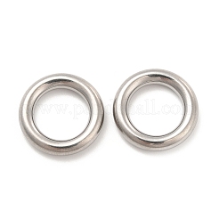 変色しない304ステンレススチール製リンクリング  丸いリング  15.5x3mm  内径：10mm&nbsp;STAS-D246-01A-05P