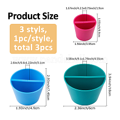 3個 3スタイル ABSプラスチックリムコーン陶器ツール  セラミックリムシェイパーコーン  ミックスカラー  39.5~60x49~100mm  内径：42.5~91x19~45.5mm  1個/スタイル&nbsp;AJEW-FH0006-60