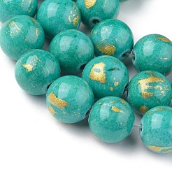 Natural Mashan Jade Beads Strands&nbsp;G-F670-A01-8mm