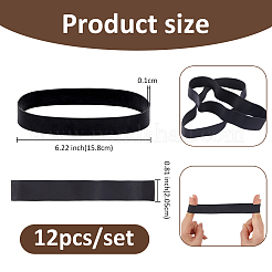 12Pcs Rubber Wide Bands&nbsp;FIND-FH0017-44