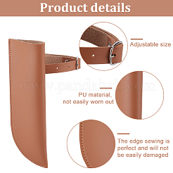 PUレザー旗竿ホルダー  サドルブラウン  180x58x18mm&nbsp;DIY-WH0888-161
