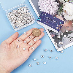 200Pcs Brass Rhinestone Spacer Beads&nbsp;FIND-SC0007-06
