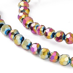 Electroplate Glass Bead Strands&nbsp;EGLA-R042-4mm-04