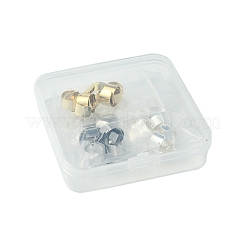 30個 3色 304ステンレススチール製イヤーカフ金具  穴付き  ミックスカラー  10x9x6mm  穴：0.9mm  10個/カラー&nbsp;STAS-FS0001-60