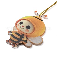 Cute Bees Acrylic Pendant Decoration&nbsp;LS-HJEW-G026-01E
