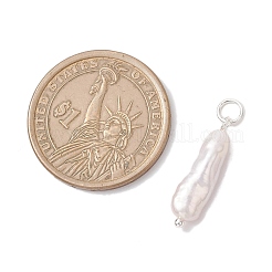 3Pcs 3 Colors Natural Keshi Pearl Pendants&nbsp;PALLOY-JF04239-03