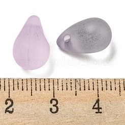 つや消しアクリルパーツ  ティアドロップ  ミックスカラー  13x8x8mm  穴：1.5mm  約1003個/500g&nbsp;OACR-Z018-03