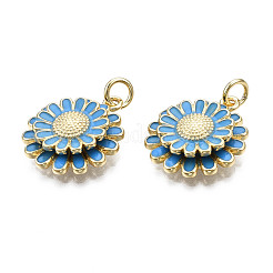 Brass Enamel Pendants&nbsp;KK-Q769-014F-NF